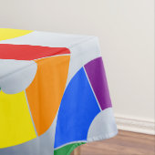 RAYS RAINBOW FLAG BUTTON + uw achtergrond Tafelkleed (Voorbeeld)