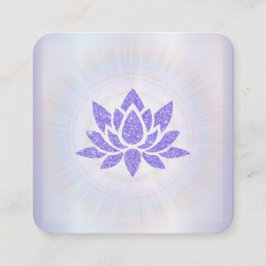 *~* Rays Reiki Energy Healing Lotus Lavender Vierkante Visitekaartje