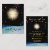 *~* Rays Stars Light Healing Universe Energy Visitekaartje (Voorkant / Achterkant)