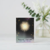 *~* Rays Stars voor het genezen van lichte, univer Visitekaartje (Staand voorkant)