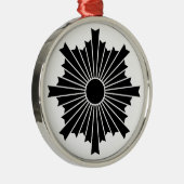 Rays van de stijgende zon metalen ornament (Rechts)