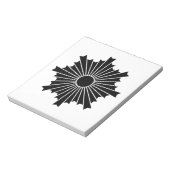 Rays van de stijgende zon notitieblok (Linkerzijde)