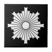 Rays van de stijgende zon tegeltje (Voorkant)