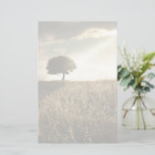 Rays van licht breken door de dramatische hemel briefpapier (Staand voorkant)