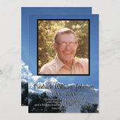 Rays van Storm Clouds Quote Photo Funeral Programmakaart (Voorkant / Achterkant)