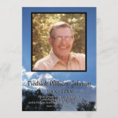 Rays van Storm Clouds Quote Photo Funeral Programmakaart (Voorkant)