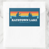 Raystown Lake Pennsylvania Cano Rechthoekige Sticker (Tas)