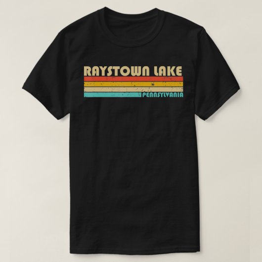 RAYSTOWN LAKE PENNSYLVANIA Funny Vist Camping S T-shirt (Design voorkant)