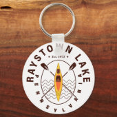 Raystown Lake Pennsylvania Kajakken Vist Sleutelhanger (Achterkant)