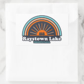 Raystown Lake Pennsylvania Rainbow Rechthoekige Sticker (Tas)