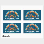 Raystown Lake Pennsylvania Rainbow Rechthoekige Sticker (Vel)