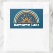 Raystown Lake Pennsylvania Rainbow Rechthoekige Sticker (Tas)