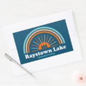 Raystown Lake Pennsylvania Rainbow Rechthoekige Sticker (Envelop)