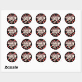 Raz Poetin , de Mad Monkey Ronde Sticker (Vel)