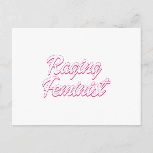 Razende feministische pop briefkaart (Voorkant)