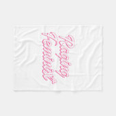 Razende feministische pop fleece deken (Voorkant (Horizontaal))