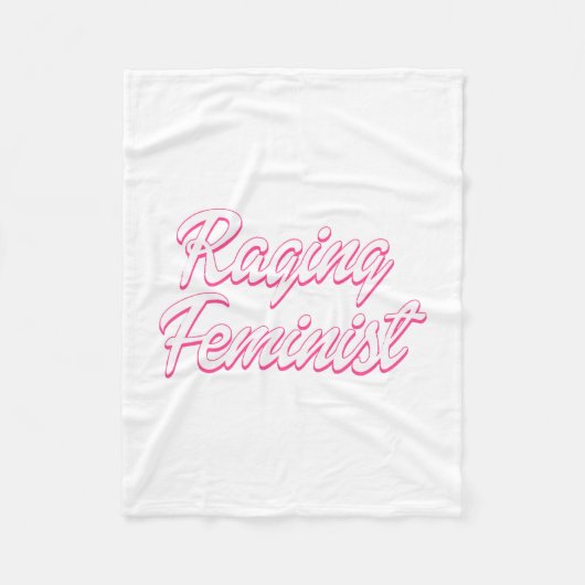 Razende feministische pop fleece deken (Voorkant)