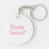 Razende Feministische Pop  Sleutelhanger (Achterkant)