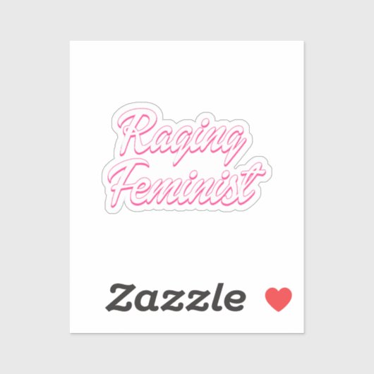 Razende feministische pop sticker (Vel)