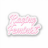 Razende feministische pop sticker (Voorkant)