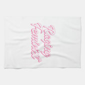 Razende feministische pop theedoek (Horizontaal)