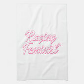 Razende feministische pop theedoek (Verticaal)