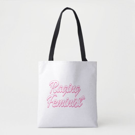 Razende feministische pop tote bag (Voorkant)