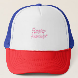 Razende feministische pop trucker pet