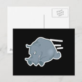 razende neushoorn briefkaart (Voorkant / Achterkant)