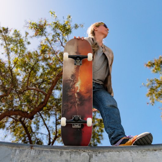 Razende Wrok Abstracte Kunst Persoonlijk Skateboard (Buiten 1)