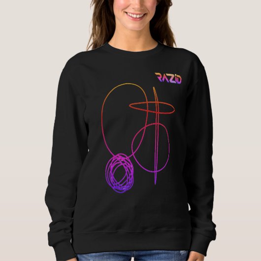RAZID Abstract Line Art Sweatshirt (Voorkant)