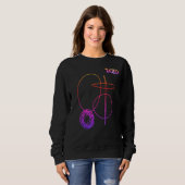 RAZID Abstracte Lijn Kunst Sweatshirt (Voorkant volledig)