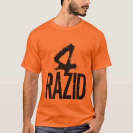 RAZID Fragmented Type – Abstract Contemporary Bran T-shirt