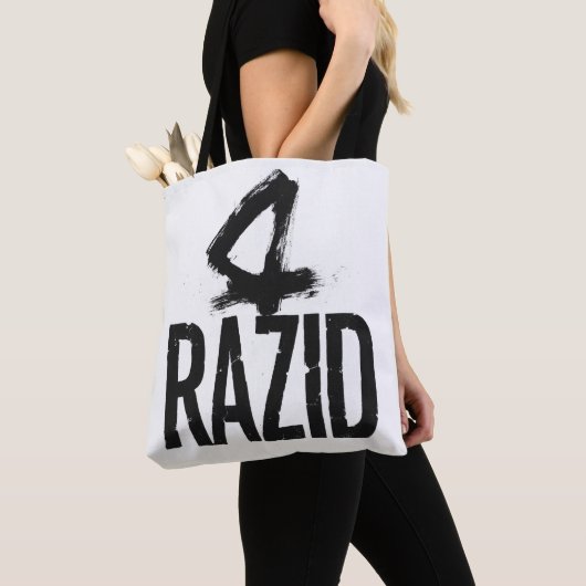 RAZID Minimal Brush Typography Tote Bag – Modern  (Dichtbij)