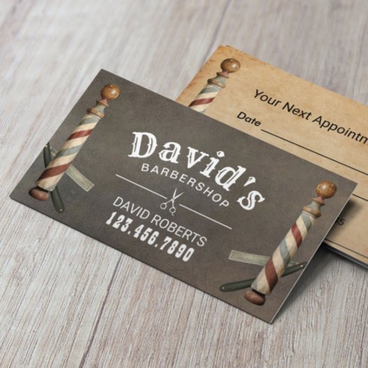 Razor Appointment Barber Hair Stylist Afsprakenkaartje