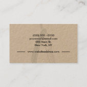 Razor Barbershop Hair Cut Salon Men Visitekaartje (Achterkant)