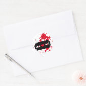 Razor Blade liefde bloed Ronde Sticker (Envelop)