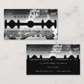 Razor blade lijst loyalty visitekaartje (Voorkant / Achterkant)