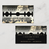 Razor blade lijst loyalty visitekaartje (Voorkant / Achterkant)