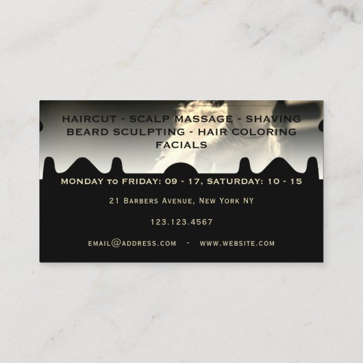 Razor blade lijst loyalty visitekaartje (Achterkant)