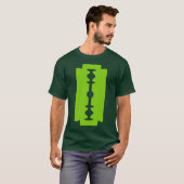 Razor Blade - Martian Green over Donker T-shirt (Voorkant volledig)