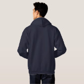 Razor Blade - Rood op Donker Hoodie (Achterkant volledig)