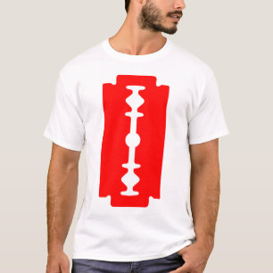 Razor Blade - Rood op licht T-shirt