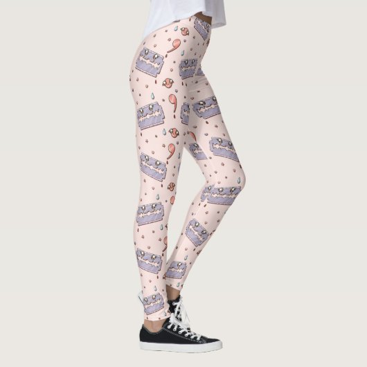 Razor Blade Semicolon Yami Kawaii Leggings (Rechts)