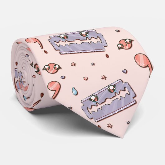 Razor Blade Semicolon Yami Kawaii Stropdas (Opgerold)