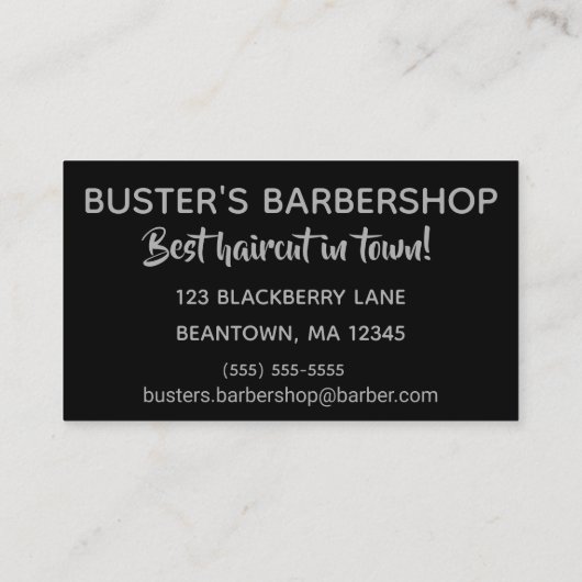 Razor Blade Visitekaartje (Achterkant)