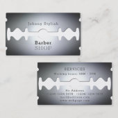 Razor-bladekapsel geïnspireerde cover visitekaartje (Voorkant / Achterkant)