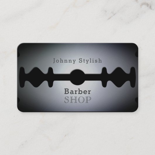 Razor-bladekapsel geïnspireerde cover visitekaartje (Voorkant)