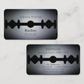 Razor-bladekapsel geïnspireerde cover visitekaartje (Voorkant / Achterkant)