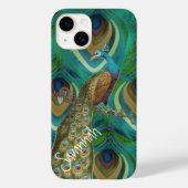 Razor Droid Damask Peacock Blackberry Bold Case-Mate iPhone Case (Achterkant)